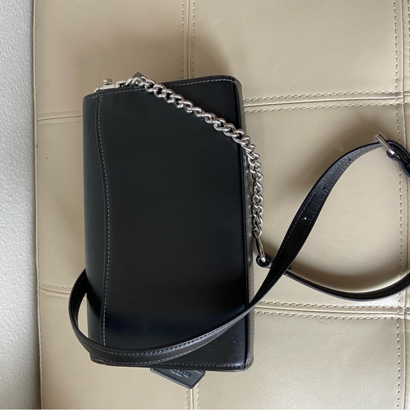 COACH Flap Clutch Crossbody CP034 SV/BK (Black) Bag - Picture 8 of 8